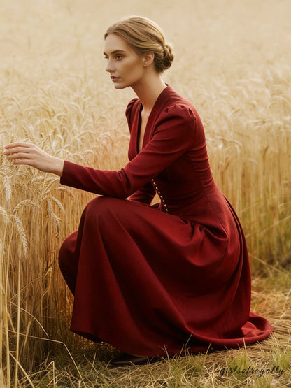 A Vintage Style Dress with Delicate Timeless Details