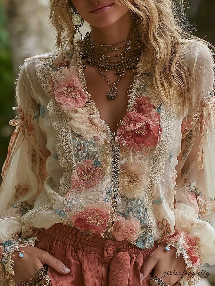 A Vintage Style Shirt with Delicate Timeless Details