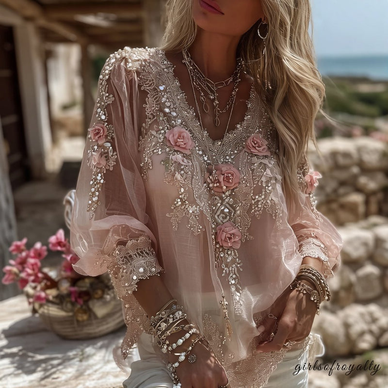 A Vintage Style Top with Delicate Timeless Details