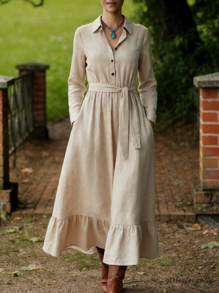 A Vintage Style Dress with Delicate Timeless Details