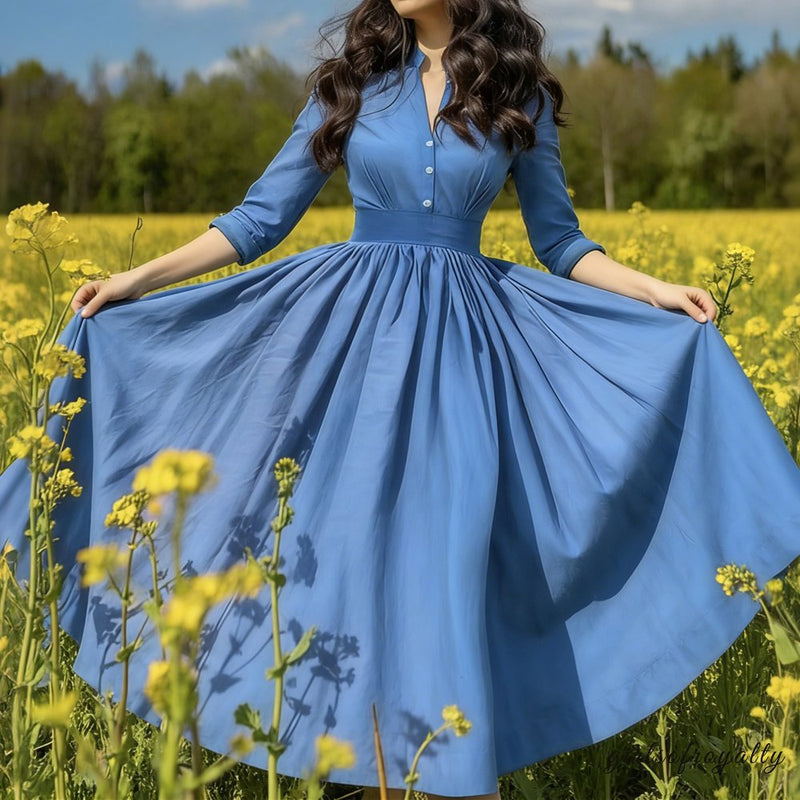 A Vintage Style Dress with Delicate Timeless Details