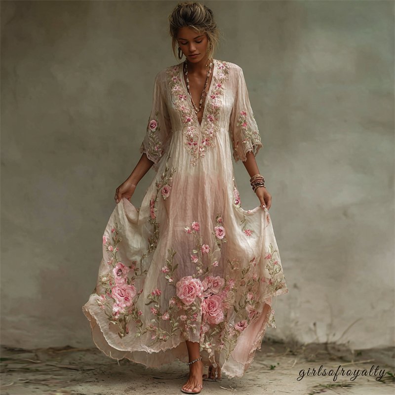 A Vintage Style Dress with Delicate Timeless Details
