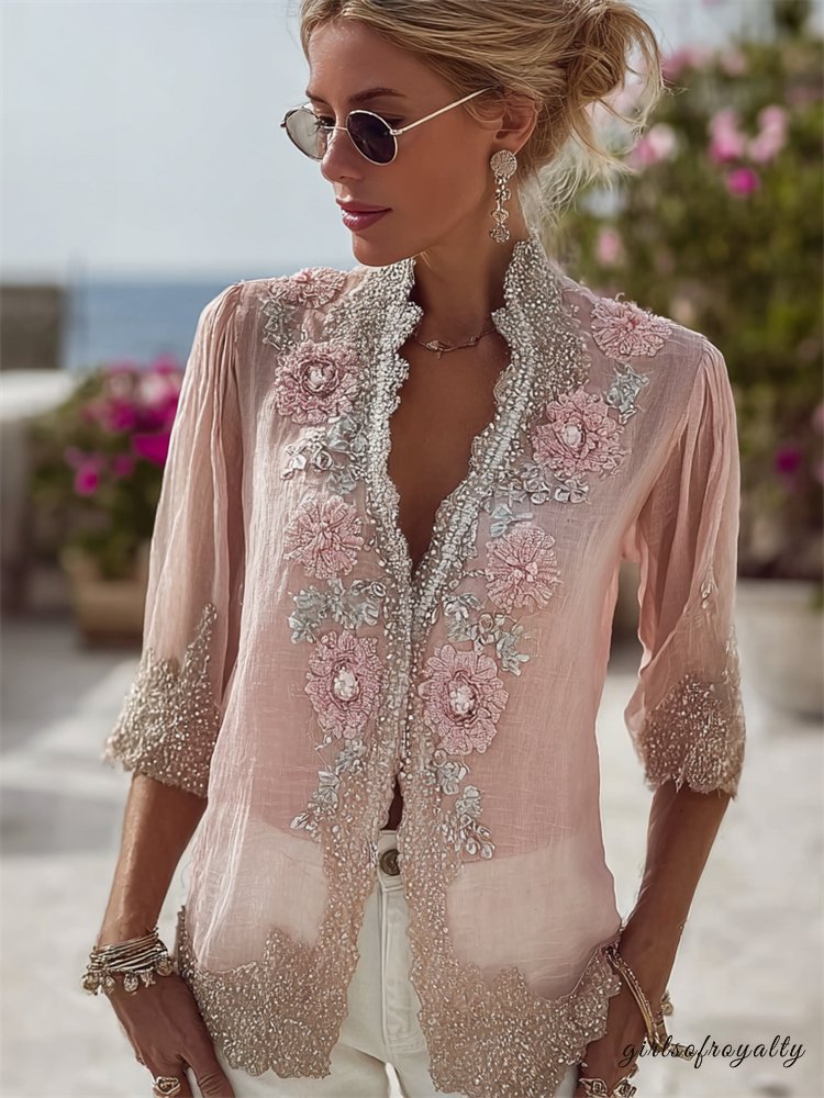 A Vintage Style Blouse with Delicate Timeless Details