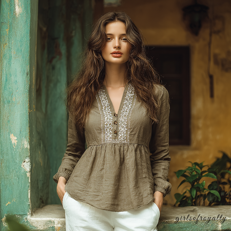 Gracefully Styled Top for Any Occasion