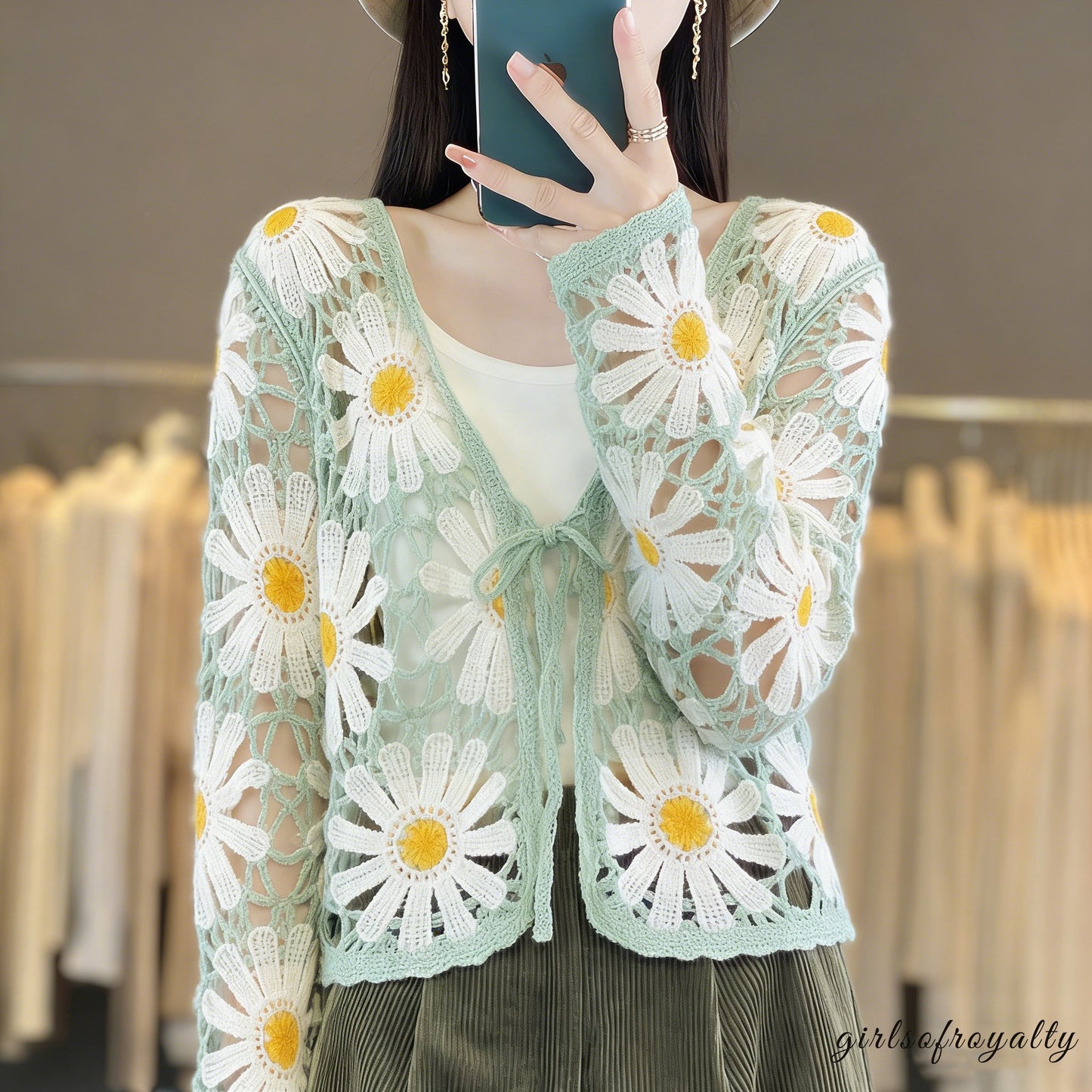 Vintage Inspired Cardigan with a Contemporary Edge