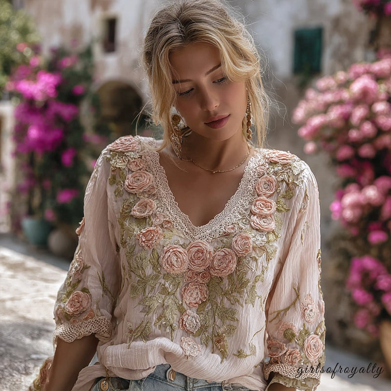 A Vintage Style Top with Delicate Timeless Details