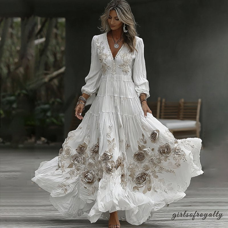 A Vintage Style Dress with Delicate Timeless Details