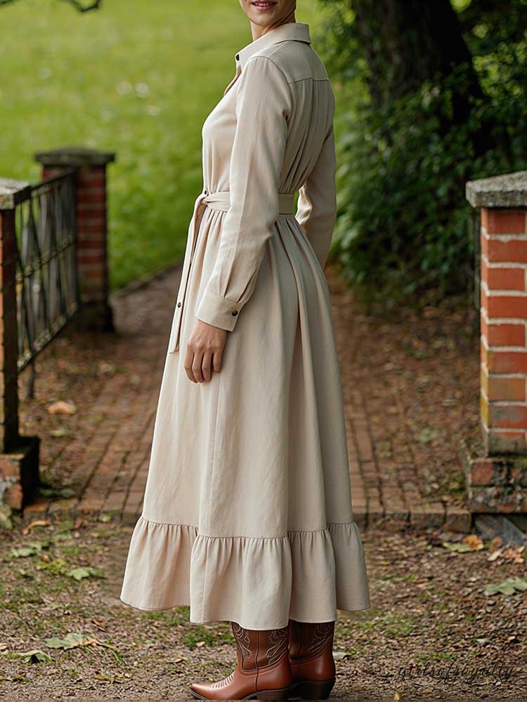 A Vintage Style Dress with Delicate Timeless Details