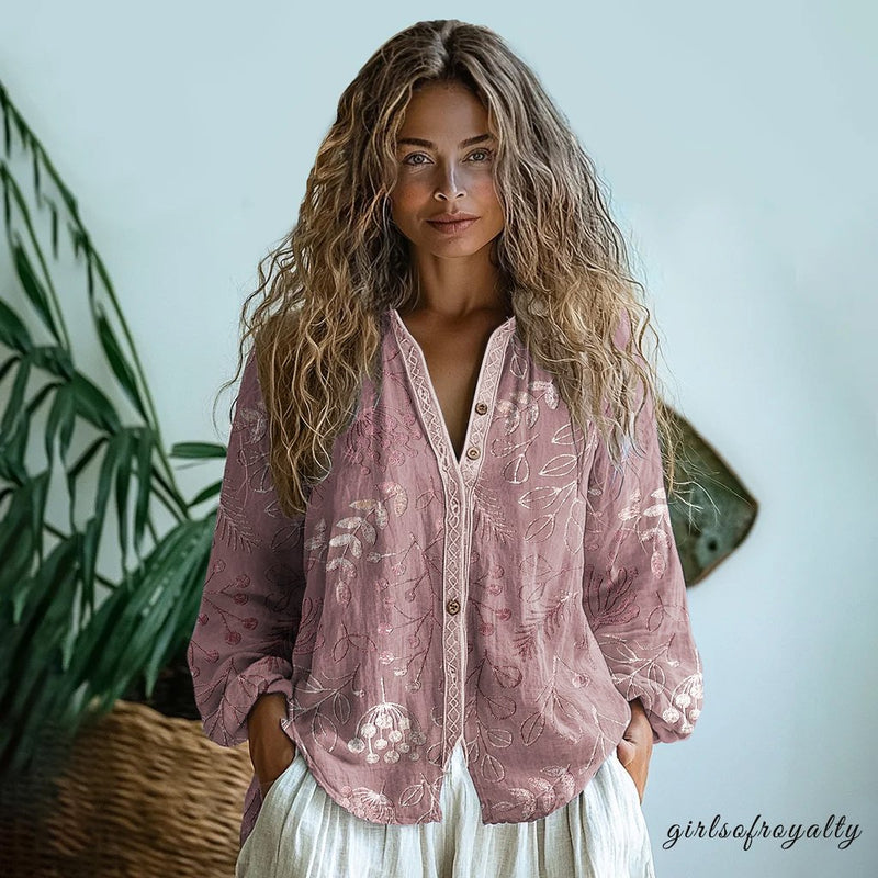 A Vintage Style Shirt with Delicate Timeless Details