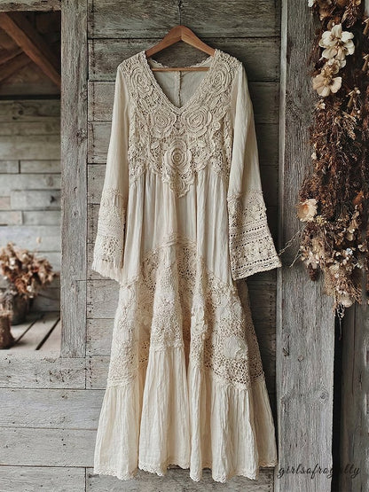A Vintage Style Dress with Delicate Timeless Details