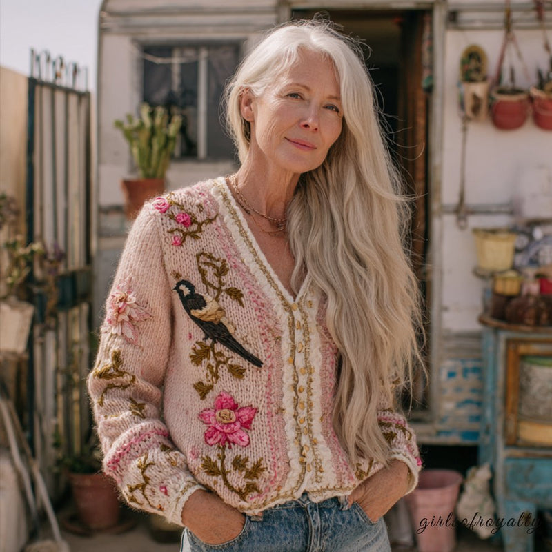 Vintage Inspired Sweater with a Contemporary Edge