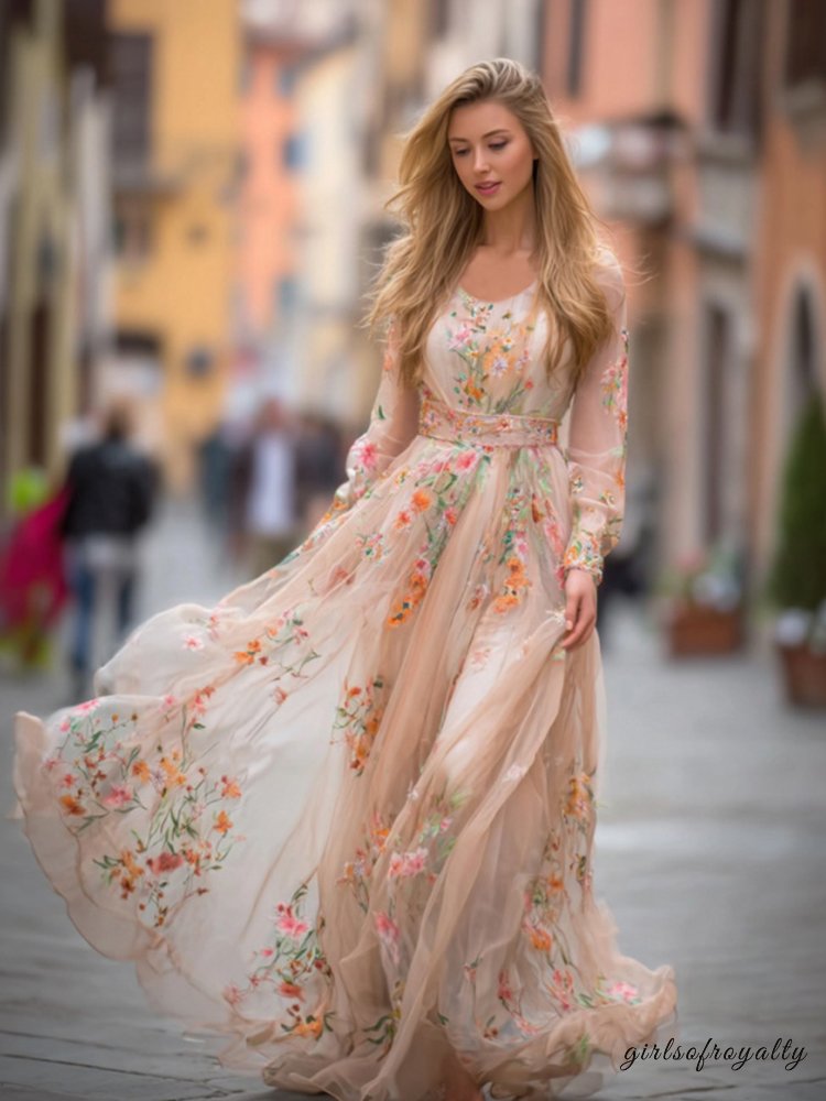 A Vintage Style Dress with Delicate Timeless Details