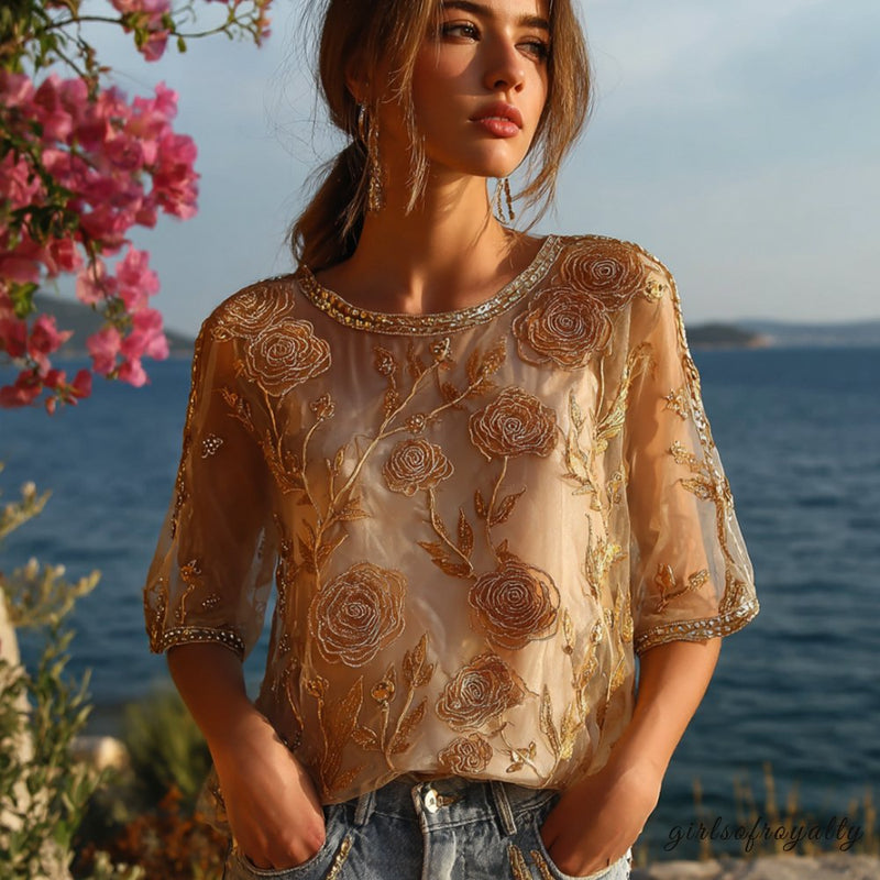 A Vintage Style Top with Delicate Timeless Details
