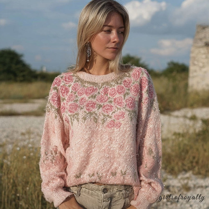 A Vintage Style Sweater with Delicate Timeless Details