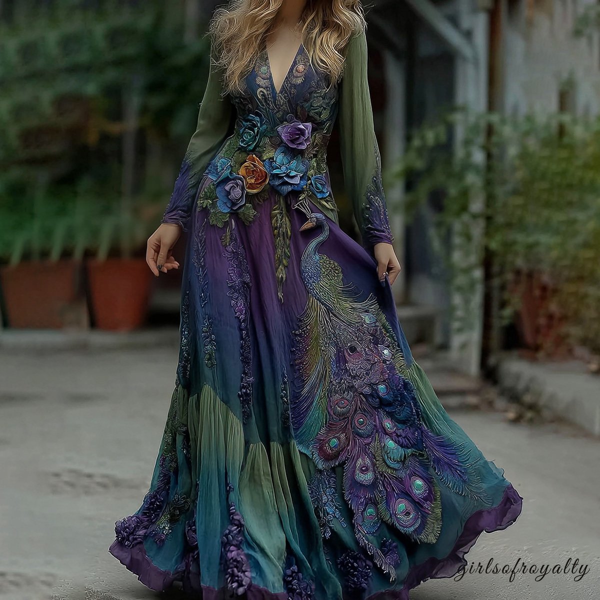 Purple green