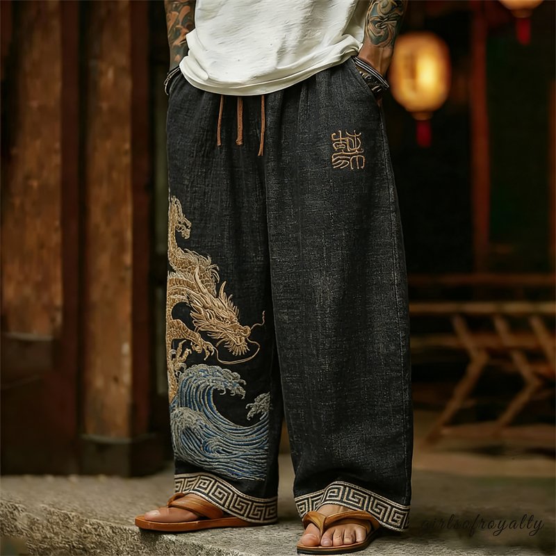 A Vintage Style Pants with Delicate Timeless Details
