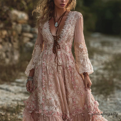 A Vintage Style Dress with Delicate Timeless Details