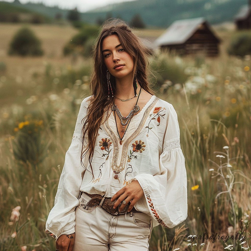 Vintage Inspired Blouse with a Contemporary Edge