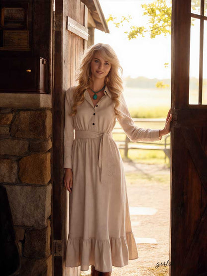 A Vintage Style Dress with Delicate Timeless Details