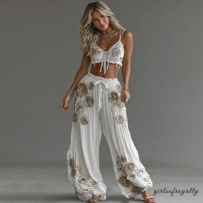 A Vintage Style Pants with Delicate Timeless Details