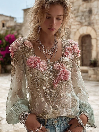 A Vintage Style Shirt with Delicate Timeless Details