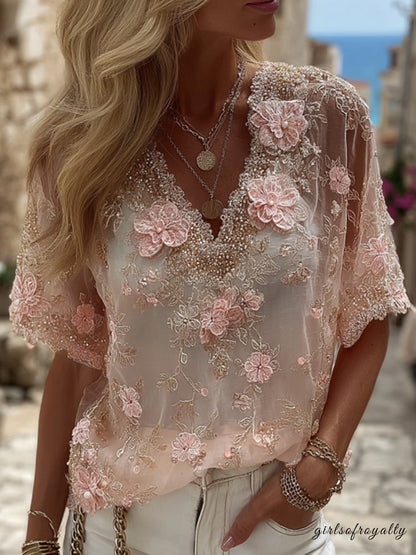 Well Tailored T-Shirt with a Graceful Silhouette