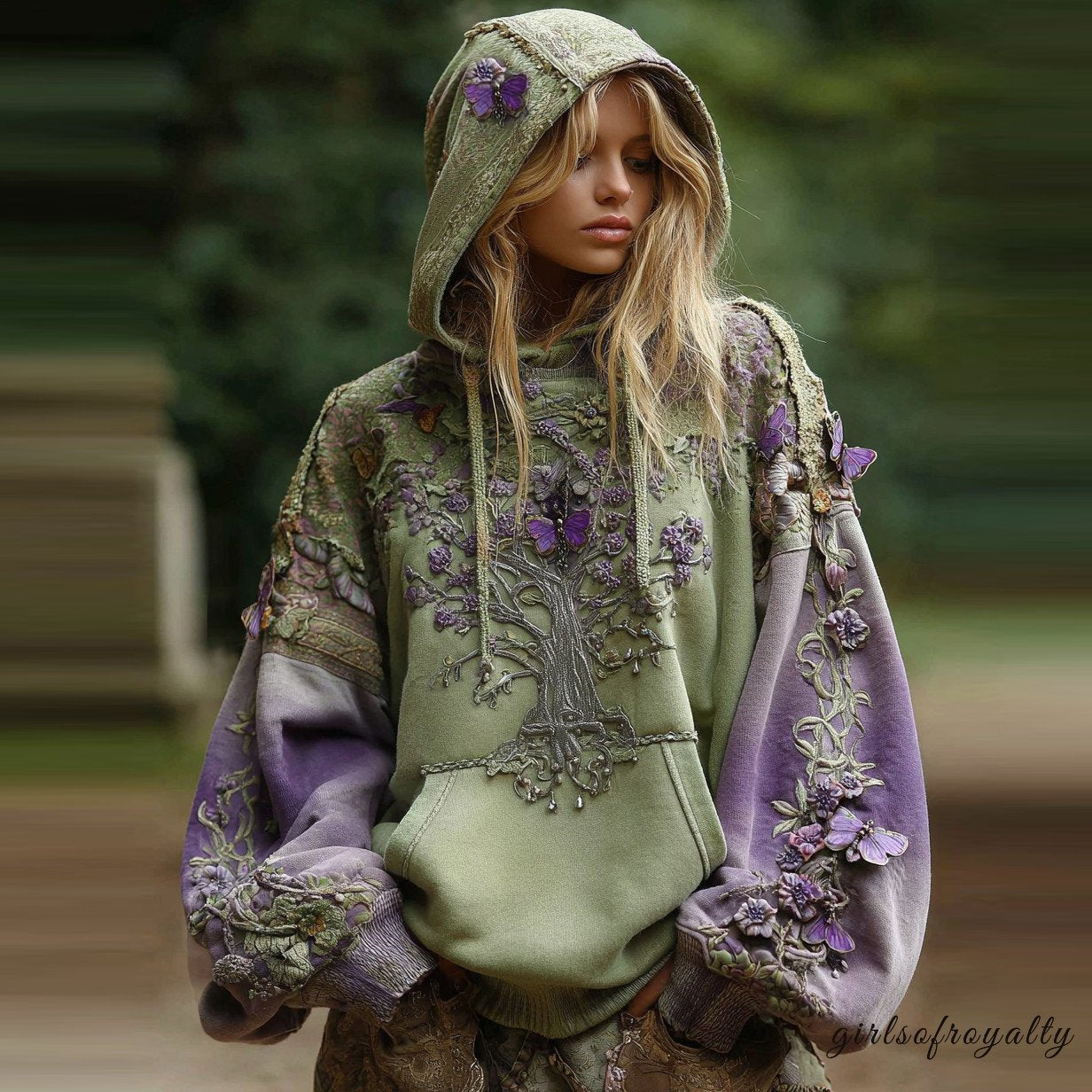 Purple green
