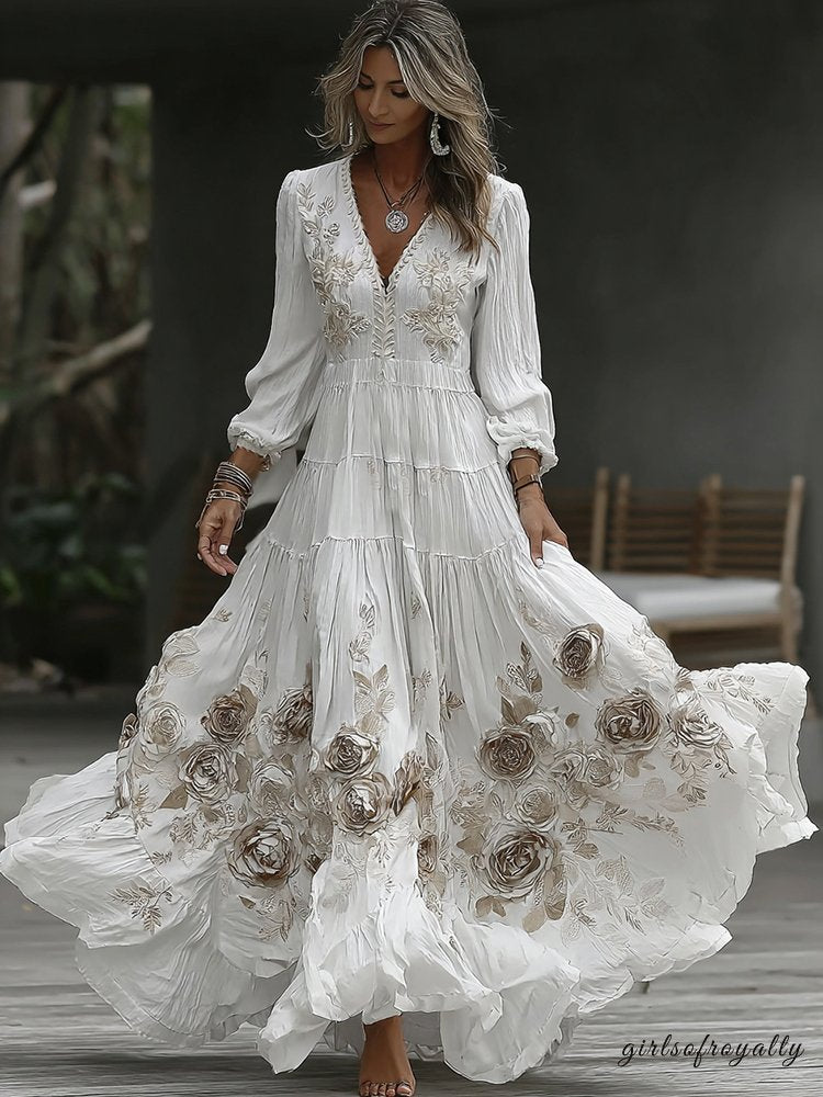 A Vintage Style Dress with Delicate Timeless Details