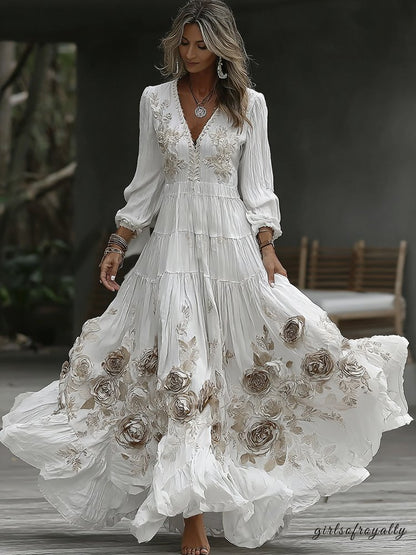 A Vintage Style Dress with Delicate Timeless Details