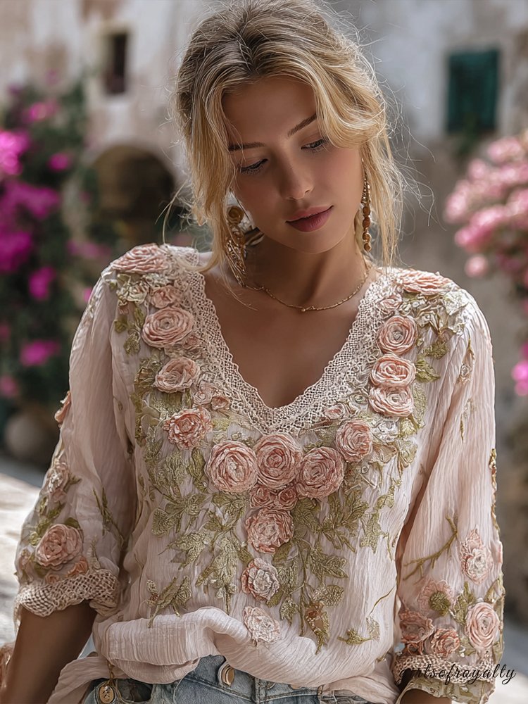 A Vintage Style Top with Delicate Timeless Details