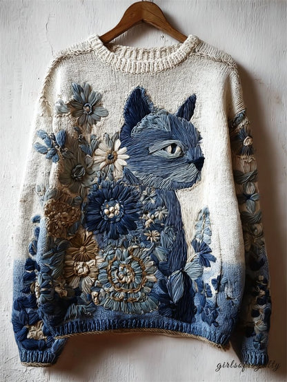 A Vintage Style Sweater with Delicate Timeless Details