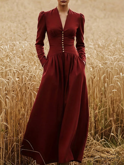 A Vintage Style Dress with Delicate Timeless Details