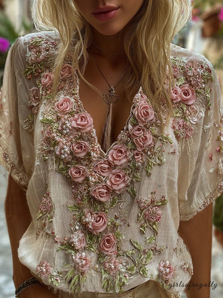 A Vintage Style Shirt with Delicate Timeless Details