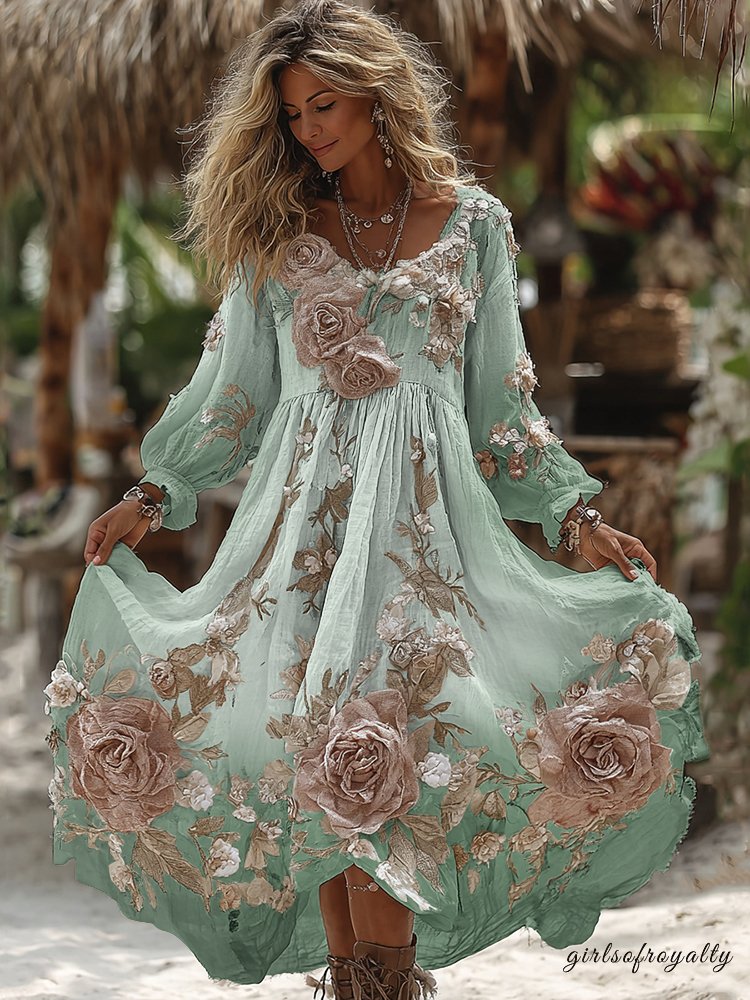 Classic Vintage Dress with a Flattering Fit