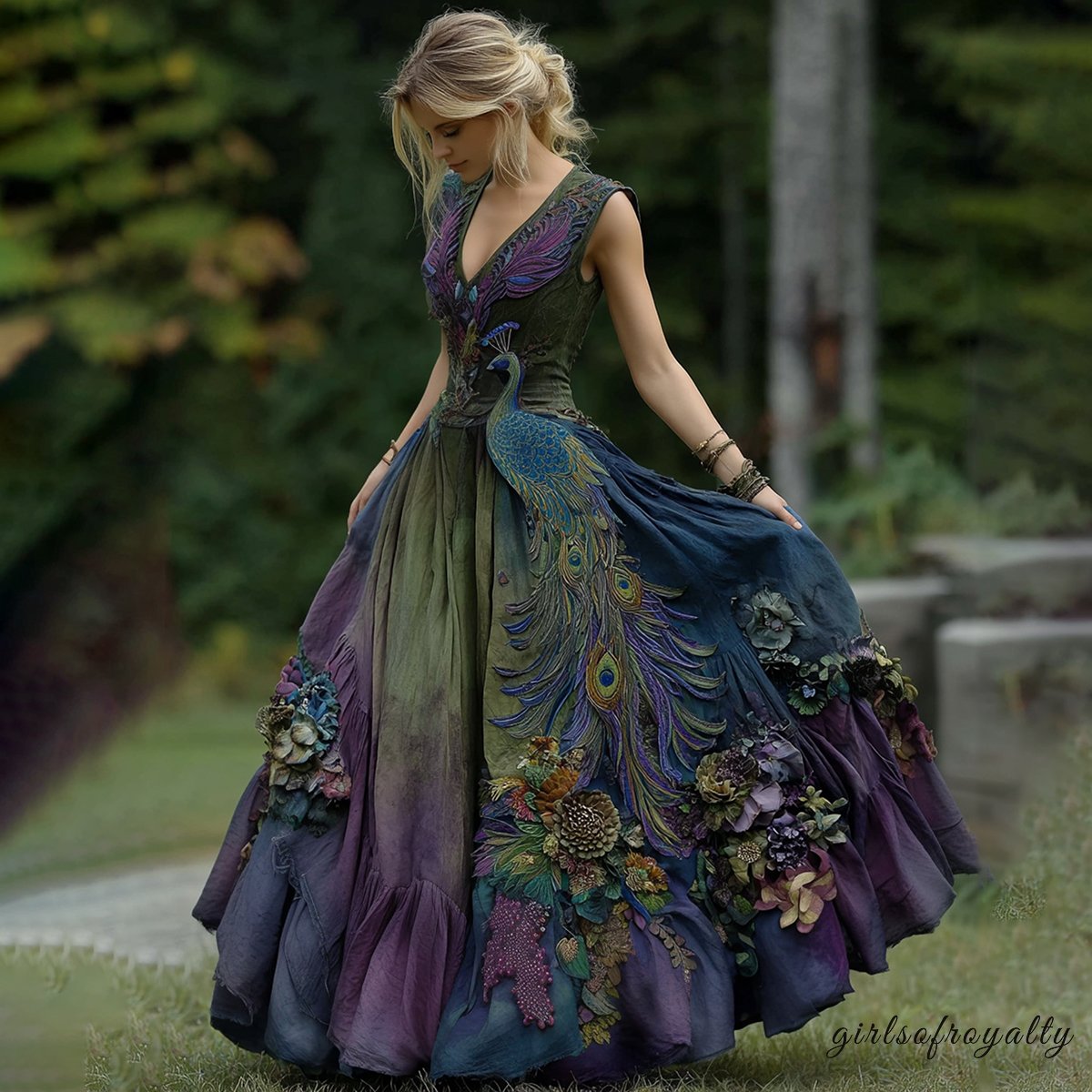 Purple green