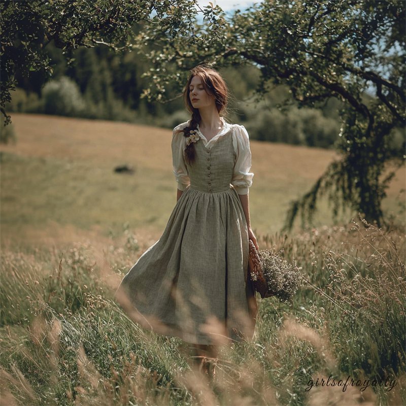 A Vintage Style Dress with Delicate Timeless Details