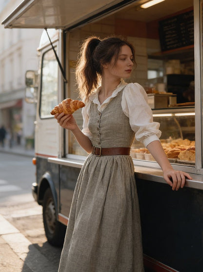 A Vintage Style Dress with Delicate Timeless Details
