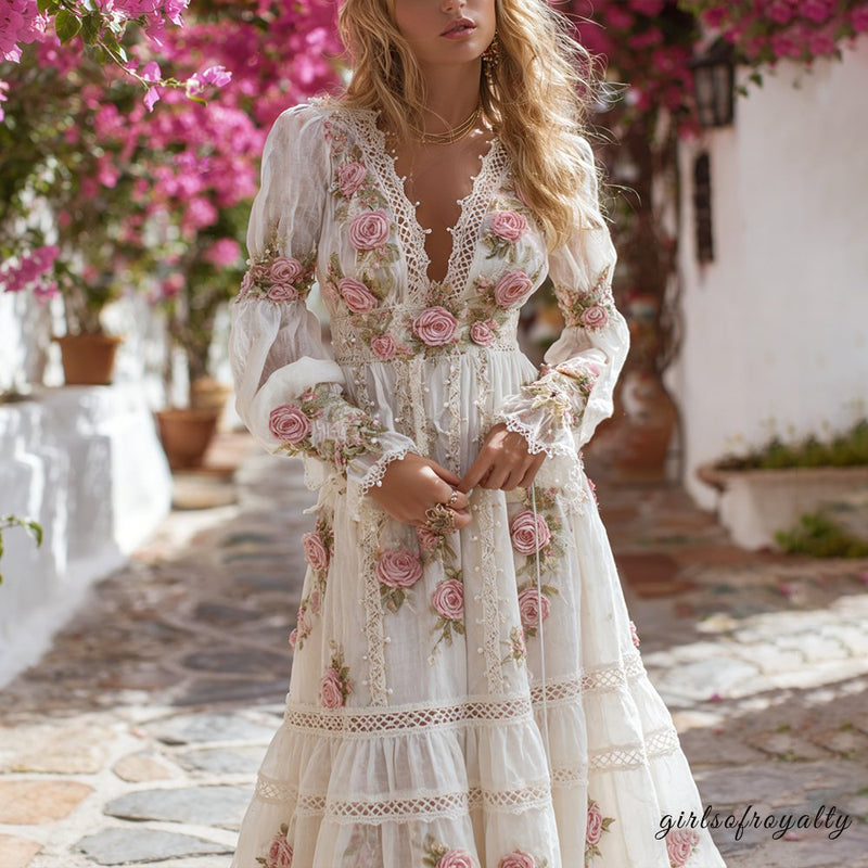 A Vintage Style Dress with Delicate Timeless Details