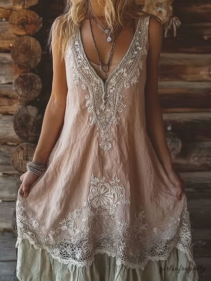 A Vintage Style Dress with Delicate Timeless Details