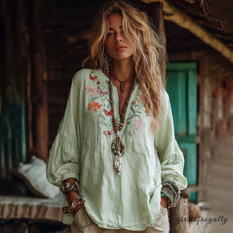 Classic Vintage Top with a Flattering Fit