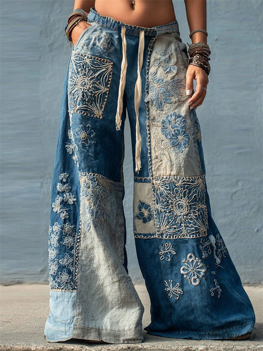 A Vintage Style Pants with Delicate Timeless Details